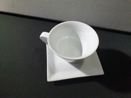 Koffiekop en schotel - Napoli - Vierkant (Korf  30 stuks)